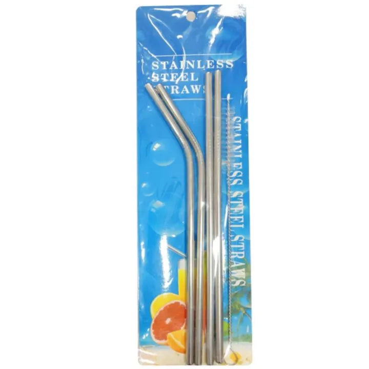 Pack of 5 Reusabl Trumble Straws with Cleaning Brush