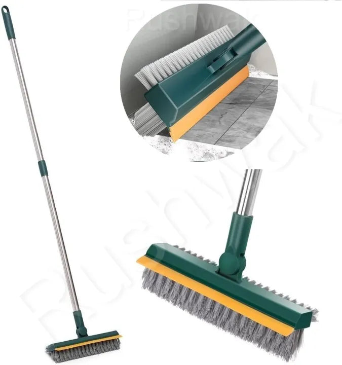3-in-1 Bathroom Cleaning Brush with Wiper