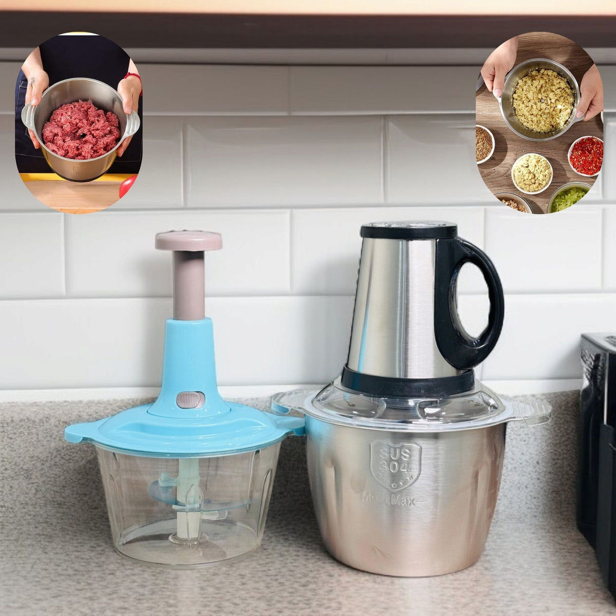 Electric Meat Chopper (2 in 1)